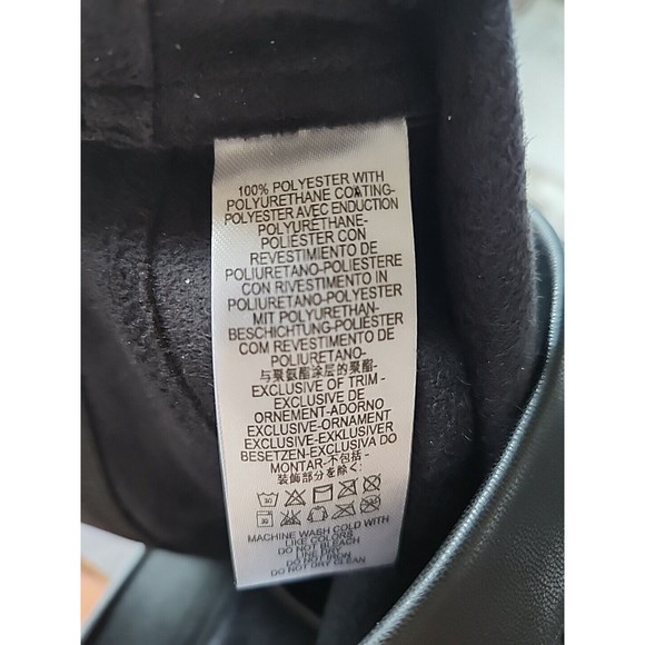 Free People Faux Leather Legging Pants Womens 25 Black Moto Pull On Skinny Leg - Picture 4 of 5